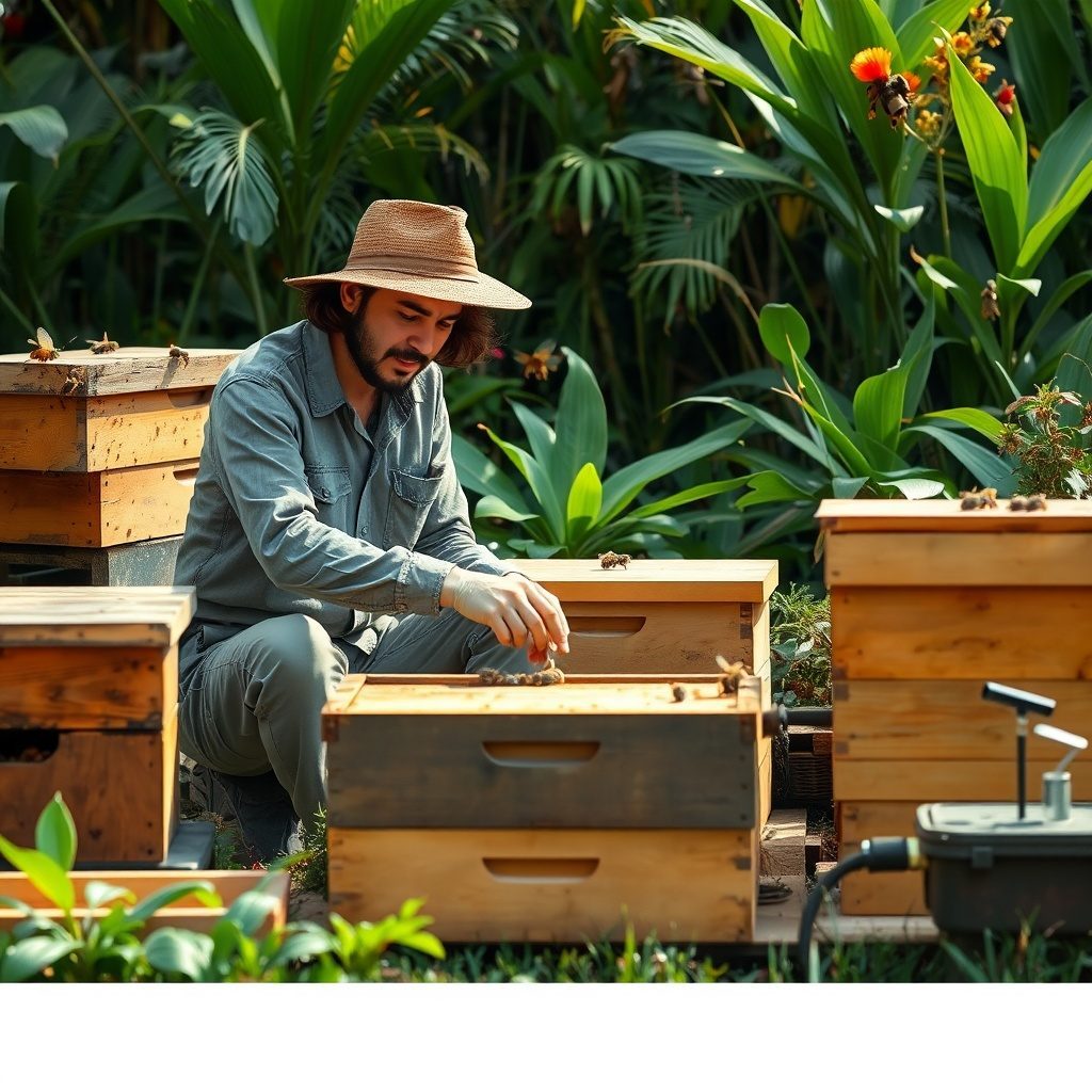 Beekeeping supplies and backyard hives